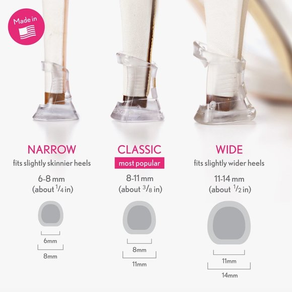 Solemates Narrow Clear Heel Protectors Bundle of 3 - Picture 8 of 9